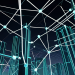 **Prompt:** Abstract visualization of pointers in C, showcasing memory addresses as interconnected nodes and variables as data containers. Emphasize the dynamic nature of pointers with glowing lines connecting them. Style: Modern, tech-inspired digital art.