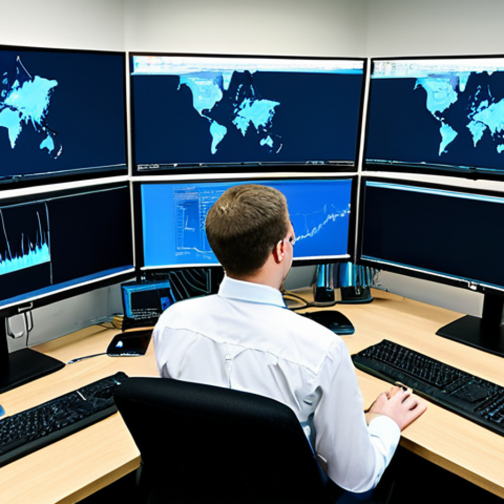 네트워크 패킷 분석 도구 - Wireshark in Action**

"A network security analyst, professional attire, fully clothed, sitting at a...