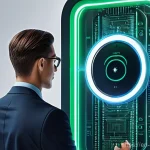 고급 보안 기법 - **Prompt 1: Multi-Factor Authentication (MFA) - The Digital Fortress**
    "A sleek, futuristic digi...