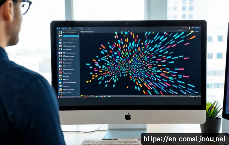 인공지능 서비스 구현 - Photorealistic modern software development workspace, diverse AI engineering team collaborating arou...